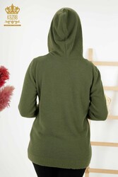 Sweat à capuche en tricot en fil angora Fabricant de vêtements pour femmes - 40003 | Vrai textile - Thumbnail