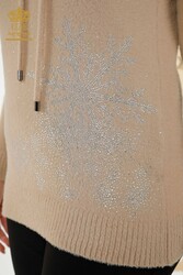 Sweat à capuche en tricot en fil angora Fabricant de vêtements pour femmes - 40003 | Vrai textile - Thumbnail