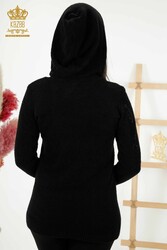 Sweat à capuche en tricot en fil angora Fabricant de vêtements pour femmes - 40004 | Vrai textile - Thumbnail