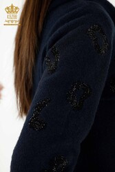 Sweat à capuche en tricot en fil angora Fabricant de vêtements pour femmes - 40004 | Vrai textile - Thumbnail