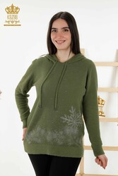 Knitwear Hoodie Made of Angora Yarn Women's Clothing Manufacturer - 40003 | Real Textile - Thumbnail