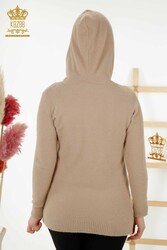 Knitwear Hoodie Made of Angora Yarn Women's Clothing Manufacturer - 40003 | Real Textile - Thumbnail