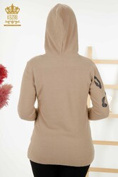 Knitwear Hoodie Made of Angora Yarn Women's Clothing Manufacturer - 40004 | Real Textile - Thumbnail