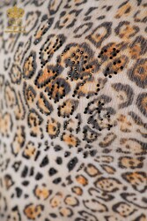 Strickwaren Damenbekleidung mit Leopardenmuster, hergestellt aus Angoragarn - 18525 | Echtes Textil - Thumbnail