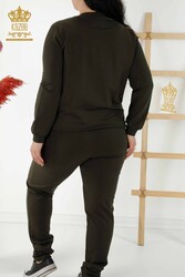 سكوبا واثنين من الغزل بدلة رياضية الجيب الشركة المصنعة للملابس النسائية - 17539 | نسيج حقيقي - Thumbnail