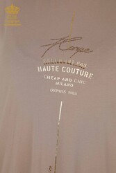 Kleid aus Baumwoll-Lycra-Stoff. Detaillierte Damenbekleidung – 20331 | Echtes Textil - Thumbnail