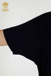 Blusa In Tessuto Viscosa Manica Corta Abbigliamento Donna - 79295 | Tessuto reale - Thumbnail