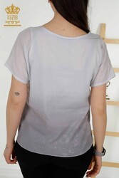 Blusa de Tela Viscosa Fabricante de Ropa de Mujer Bordado Piedra - 79174 | Textiles reales - Thumbnail