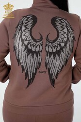 Traje de chándal de buceo y dos hilos Fabricante de ropa de mujer con patrón de ala de ángel - 17466 | Textiles reales - Thumbnail