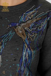 Buceo y traje de chándal de dos hilos Patrón de pájaro Fabricante de ropa de mujer - 17488 | Textiles reales - Thumbnail