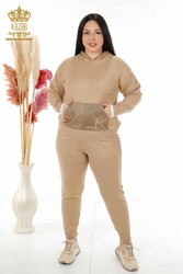 Buceo y traje de chándal de dos hilos Fabricante de ropa de mujer con capucha - 16501 | Textiles reales - Thumbnail