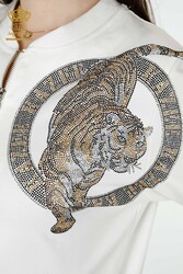 Traje de chándal de buceo y dos hilos Fabricante de ropa de mujer con patrón de tigre - 17495 | Textiles reales - Thumbnail