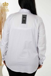 Transition de couleur de chemise réalisée avec du tissu coton lycra Fabricant de vêtements pour femmes - 20308 | Vrai textile - Thumbnail