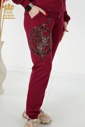 Combinaison de survêtement Scuba et Two Yarn Tiger Pattern Fabricant de vêtements pour femmes - 17495 | Vrai textile - Thumbnail