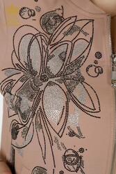 Combinaison de survêtement Scuba et deux fils à motifs floraux Fabricant de vêtements pour femmes - 17494 | Vrai textile - Thumbnail