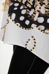 Camicie Prodotte con Tessuto Cotone Lycra Fantasia Mista Produttore Abbigliamento Donna - 20226 | Tessuto reale - Thumbnail