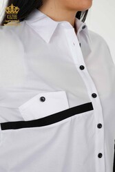 Camicia Color Transition Prodotta con tessuto Lycra di cotone Produttore di abbigliamento femminile - 20308 | Tessuto reale - Thumbnail