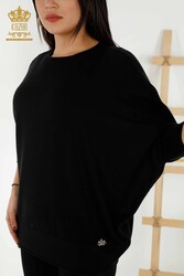 لباس بافتنی ویسکوز الیت تولیدی 14GG - پایه - دارای لوگو - لباس زنانه - 30241 | نساجی واقعی - Thumbnail