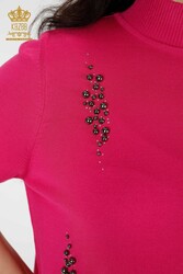 تولید کننده لباس زنانه یقه ایستاده ویسکوز الیت تولیدی 14GG - 16929 | نساجی واقعی - Thumbnail