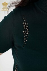 تولید کننده لباس زنانه یقه ایستاده ویسکوز الیت تولیدی 14GG - 16929 | نساجی واقعی - Thumbnail