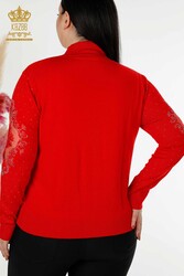 تولید کننده لباس زنانه یقه ایستاده ویسکوز الیت تولیدی 14GG - 30014 | نساجی واقعی - Thumbnail