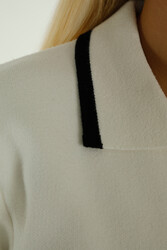 کت و شلوار بافتنی 14GG ویسکوز الیت - دکمه دار - تولید کننده پوشاک زنانه - 30303 | نساجی واقعی - Thumbnail