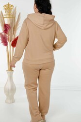 کت و شلوار ورزشی اسکوبا و دو نخی تولید کننده پوشاک زنانه جیبی زیپی - 17443 | نساجی واقعی - Thumbnail