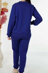 کت و شلوار ورزشی اسکوبا و دو نخ تولید کننده لباس زنانه طرح گلدار - 17494 | نساجی واقعی - Thumbnail