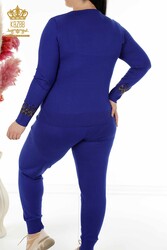 کت و شلوار ورزشی اسکوبا و دو نخ تولید کننده لباس زنانه مدل ببر - 16523 | نساجی واقعی - Thumbnail