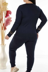 کت و شلوار ورزشی اسکوبا و دو نخ تولید کننده لباس زنانه مدل ببر - 16523 | نساجی واقعی - Thumbnail