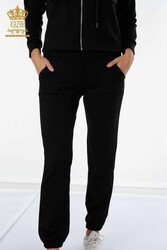 کت و شلوار ورزشی دو نخی تولید کننده پوشاک زنانه زیپ دار - 17426 | نساجی واقعی - Thumbnail
