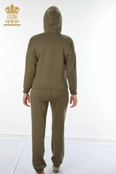 کت و شلوار ورزشی دو نخی تولید کننده پوشاک زنانه زیپ دار - 17426 | نساجی واقعی - Thumbnail
