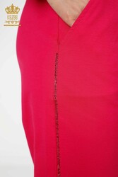 کت و شلوار ورزشی دو نخی تولید کننده پوشاک زنانه زیپ دار - 17447 | نساجی واقعی - Thumbnail