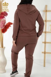 کت و شلوار ورزشی دو نخی تولید کننده پوشاک زنانه زیپ دار - 17499 | نساجی واقعی - Thumbnail
