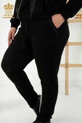 کت و شلوار ورزشی دو نخی تولید کننده پوشاک زنانه زیپ دار - 17537 | نساجی واقعی - Thumbnail