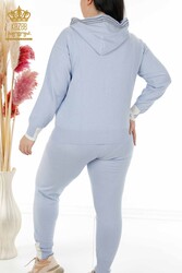کت و شلوار ورزشی دو نخی تولید کننده پوشاک زنانه سرپوش دار - 16453 | نساجی واقعی - Thumbnail