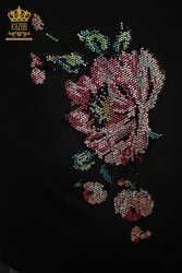 بلوز تولید شده با پارچه ویسکوز طرح گلدار تولیدی پوشاک زنانه - 79052 | نساجی واقعی - Thumbnail