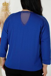 بلوز تولید شده با پارچه ویسکوز تول جزئیات لباس زنانه تولید کننده - 79084 | نساجی واقعی - Thumbnail