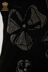بلوز تولید شده با لباس زنانه یقه دوچرخه سواری پارچه ویسکوز - 79290 | نساجی واقعی - Thumbnail