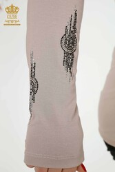 مصنوعة من قماش الفسكوز المطرز بأحجار الفسكوز الشركة المصنعة للملابس النسائية - 79043 | نسيج حقيقي - Thumbnail