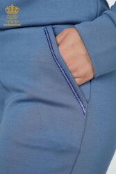 سكوبا واثنين من الغزل بدلة رياضية بنمط الطيور الشركة المصنعة للملابس النسائية - 17488 | نسيج حقيقي - Thumbnail