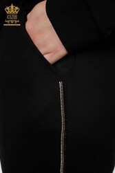 سكوبا واثنين من الغزل بدلة رياضية سستة الجيب الشركة المصنعة للملابس النسائية - 17443 | نسيج حقيقي - Thumbnail