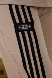Hergestellt aus Scuba und zwei Fäden - Trainingsanzug - gestreift - Kurzarm - Hersteller von Damenbekleidung – 17546 | Echtes Textil - Thumbnail