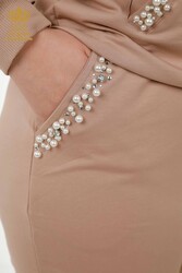 Hergestellt aus Scuba und zwei Fäden Trainingsanzüge - Perlen Steinbestickt - Hersteller von Damenbekleidung – 17536 | Echtes Textil - Thumbnail