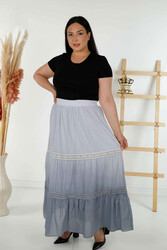 Jupe en coton Lycra Fabricant de vêtements pour femmes - 20442 | Vrai textile - Thumbnail