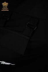 Производитель подробной женской одежды с карманом рубашки из хлопчатобумажной ткани и лайкры - 20312 | Настоящий текстиль - Thumbnail