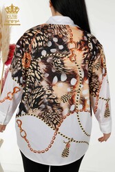 Рубашки из хлопка и лайкры Производитель женской одежды смешанного рисунка - 20226 | Настоящий текстиль - Thumbnail