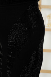 Юбка из лайкры, трикотажная ткань, вышитая камнями Производитель женской одежды - 4247 | Настоящий Текстиль - Thumbnail