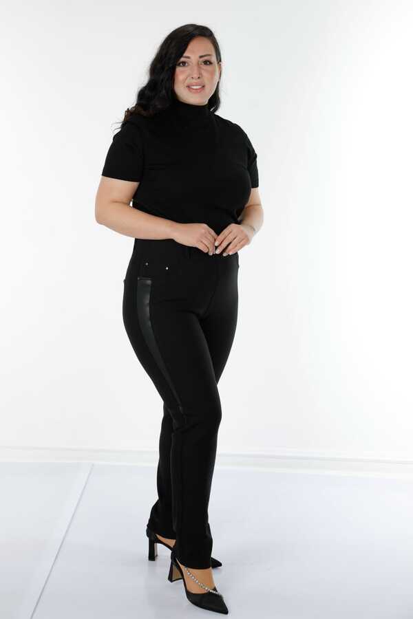 Reel Tekstil - Likralı Örme Kumaş İle Üretilen Tayt Pantolon Deri Detaylı Kadın Giyim Üreticisi - 3656 | Reel Tekstil Reel Tekstil - Likralı Örme Kumaş İle Üretilen Tayt Pantolon Deri Detaylı Kadın Giyim Üreticisi - 3656 | Reel Tekstil