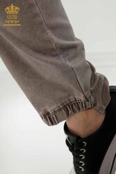 Hersteller von Damenbekleidung mit Hosen mit elastischem Bund, hergestellt aus gestricktem Lycra - 3676 | Echtes Textil - Thumbnail